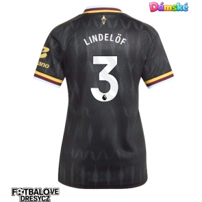 Aston Villa Victor Lindelof #3 Dámské Venkovní Dres 2026-27 Krátký Rukáv Aston Villa Victor Lindelof #3 Dámské Venkovní Dres 2026-27 Krátký Rukáv